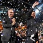 Duran i Lleida y Mas en un acto de campaña electoral