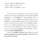 Decreto de expulsión de la Hermana Mirna