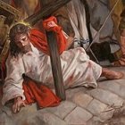 Segunda caída de Cristo.