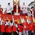 Jóvenes españoles con el Papa