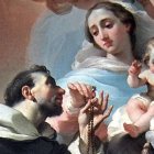 En el origen de los tiempos, la costumbre del rosario está más que probablemente relacionada con los salterios y salmodias realizados en los monasterios medievales.