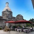 Una trattoria junto a la iglesia de Santa Sofía en Anacapri.