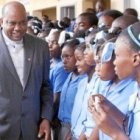 Un grupo de niñas en Haití