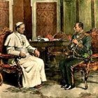 Pío XI y Mussolini, frente a frente.