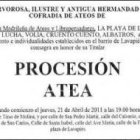 Cartel de la "Procesión atea" 2011