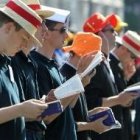 Seminaristas bajo el sol de la JMJ de Madrid