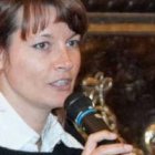 Alessandra en una conferencia