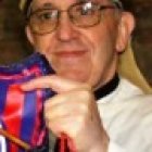 Bergoglio con los colores del San Lorenzo