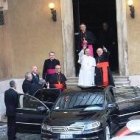 El Papa Francisco, camino de Santa M Mayor
