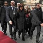 Cristina Kirchner en Roma, el domingo 17 de marzo