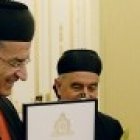 El cardenal maronita con el Patriarca de Moscú