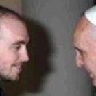 Santiago Pérez Camino con el Papa Francisco, gran aficionado al fútbol