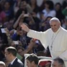 Como cada miércoles, Francisco se sumergió en la multitud para saludar a los fieles