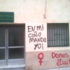 Así amaneció la sede de Provida Castellón, donde cada año ayudan a cientos de mujeres y niños