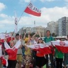 Jóvenes polacos en la JMJ de Rio celebran que la siguiente JMJ es en Varsovia