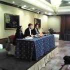 De izquierda a derecha, Natalia Gómez de Enterría, Jesús García y Álex Rosal.