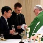 El Papa Francisco en una de las eucaristías de Residencia Santa Marta