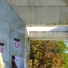 Ignacio Arsuaga con pegatinas de Aborto Cero en el monumento a la Constitución en Madrid