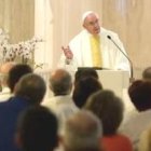 El Papa Francisco predica en la misa matinal de la residencia Santa Marta