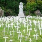 Jardín de los Niños Abortados del gran centro médico y de acogida Kkottongnae, en Corea