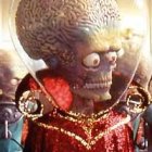 Mars Attacks, dirigida en 1996 por Tim Burton, plantea una invasión alienígena en términos de un duro sarcasmo y humor negro.