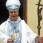 El obispo Simón Piorno, de Chimbote, en una fiesta de la Virgen