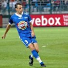 Florian Boucansaud, con la camiseta del Troyes, uno de los equipos de la Primera División francesa en los que militó en labores de defensa central.