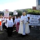 El párroco y los católicos de Huauchinango salen con el Santísimo a las calles en protesta contra la violencia y profanaciones