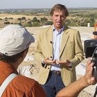 Antonio González Terol, durante una reciente visita a las excavaciones.