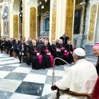 El encuentro catedralicio con los sacerdotes calabreses fue sencillo y sentido.