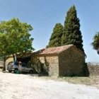 Ermita del cementerio de San Martín de Trebejo, Cáceres, lugar de la profanación