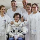 Teresa Romero, poco antes de su rueda de prensa