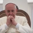 El Papa, en un momento de la entrevista.