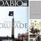 La portada de Dabiq, la revista yihadista, con la bandera negra en la Plaza de San Pedro