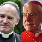 El obispo Bernard Fellay y el cardenal Gerhard Ludwig Mueller.