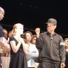 Las palabras de Denzel Washington entusiasmaron a su auditorio.