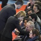 Los reyes don Felipe y doña Letizia acudieron a consolar a las víctimas - ha sido su primer funeral como monarcas