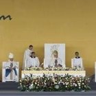 El altar de la ceremonia de beatificación del Álvaro del Portillo