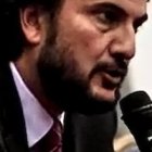 José María y Paloma, durante la presentación de Un Juego de Amor en el Colegio Juan Pablo II de Alcorcón.