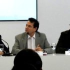 De izquierda a derecha, López Diéguez -AES-, J.Zazu -CTC- F.Paz -Vox-, R.Calvo - PFyV y Nacho Arsuaga de HazteOir