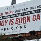 Un anuncio de PFOX (Padres y Amigos de Ex-Gays y Gays)