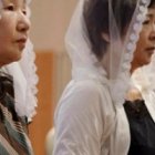 Feligresas católicas en misa en 2013 en la catedral Urakami de Nagasaki