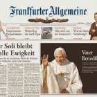 Francisco y Benedicto XVI, La Nación y el Frankfurter Allgemeine: dos entrevistas coincidentes.