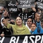 Manifestación en Pakistán pidiendo la liberación de Asia Bibi y la abolición de la Ley de Blasfemias