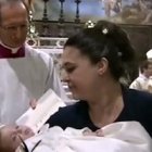 La ceremonia de los bautizos llenó de bullicio la basílica de San Pedro.