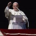 Papa Francisco durante el rezo del Ángelus