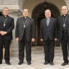 Los obispos Iceta -de Bilbao-, Pérez -de Pamplona-, Asurmendi -de Vitoria- y Munilla, de San Sebastián
