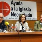 De izquierda a derecha, Alfonso López Quintás, Pilar Gutiérrez Corada y Javier Menéndez Ros.
