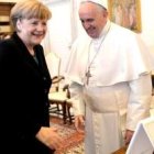 El Papa Francisco recibió a la canciller alemana Angela Merkel