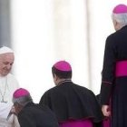 Francisco con los obispos de Ecuador